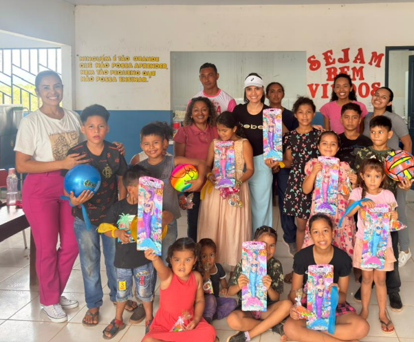 Equipe de saúde da Unidade Básica de Saúde Miguel Alves de Matos realiza ação especial para crianças em escola municipal